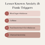 anxiety triggers: blood sugar, caffeine, food and chemical sensitivies